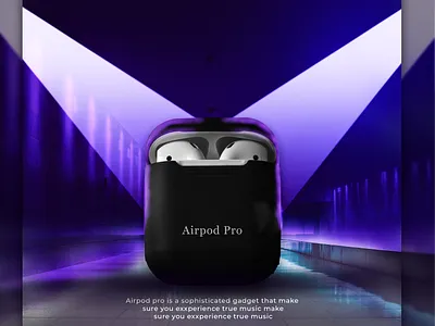 Airpod Poster Design airpods design branding flyer gadget graphic design photoshop poster poster design social media design