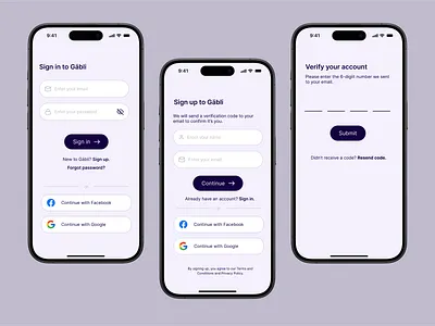 Sign in / Sign up flow app design email sign in figma designer flow log in onboarding register sign in sign up ui user flow