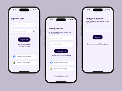 Sign in / Sign up flow app design email sign in figma designer flow log in onboarding register sign in sign up ui user flow