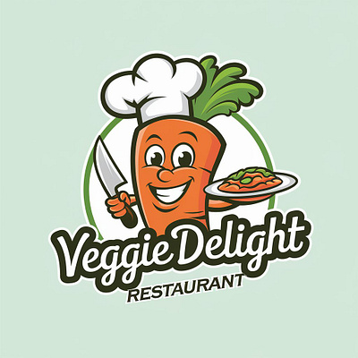 Vegan restaurant logo design 3d animation branding graphic design logo ui