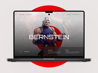 The King of Fighters - Web Concept Design bernstein rugal game art gaming design iori king of fighters kyo street fighters ui video games web concept web design