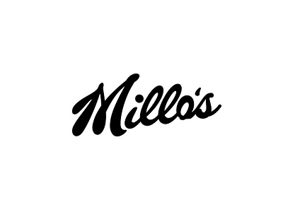 Millo's custom lettering logo design brand designer calligraphy clothing brand hand lettering logo logo concepts logo designer logotype script typography wordmark