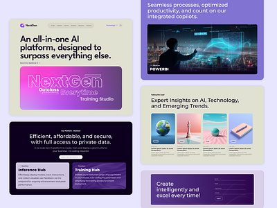 Artificial Intelligence Website Design advance web ai artificial corporate website creative dark mode dark theme interaction design landing page next generation typography ui design ui ux web web design website design