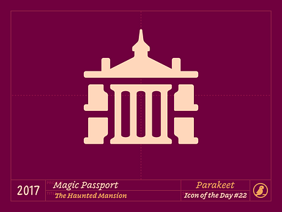 Icon of the Day #22 design icon icons ios magic passport mansion parakeet ui vector