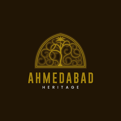 Ahmedabad Heritage ahemdabad ahmedabad branding city design gujrat heritage india logo logo design sidi saiyad jaali