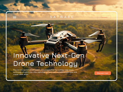 Satware - Drone landing page design drone ui figma figma design figma ui futuristic design ui futuristic ui design landing page modern ui modern web design technology design technology ui technology web design ui ui design ui ux web design