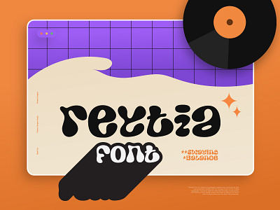 Reytia - Retro Classic Font 90s beauty branding buy chill classic design font graphic design illustration modern music orange retro typeface typography ui user interface vintage y2k