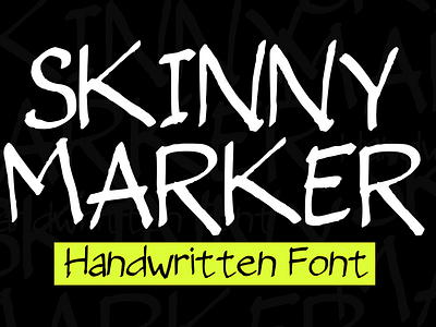 Skinny Marker Font cartoon comic design display font font font design graphic graphic design hand drawn font hand drawn type hand lettering handwritten headline lettering logotype text type design typeface typeface design typography