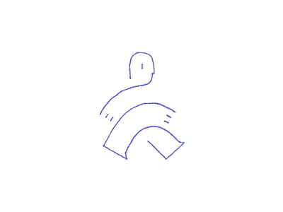 Choosing a Direction - Abstract Minimalist Line Drawing abstract art choice crossroads decision illustration inner conflict journey line art line drawing man man figure minimalist minimalist art modern path simplicity visual metaphor walking