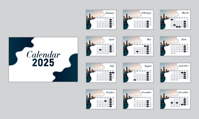 2️⃣0️⃣2️⃣5️⃣ 𝐂𝐚𝐥𝐞𝐧𝐝𝐚𝐫 𝐃𝐞𝐬𝐢𝐠𝐧 2025 adobe illustrator blue colour branding calendar calendar 2025 calendar design design desk desk calendar graphic design illustration illustrator logo office calendar schedule study calendar ui ux vector