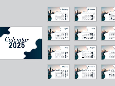 2️⃣0️⃣2️⃣5️⃣ 𝐂𝐚𝐥𝐞𝐧𝐝𝐚𝐫 𝐃𝐞𝐬𝐢𝐠𝐧 2025 adobe illustrator blue colour branding calendar calendar 2025 calendar design design desk desk calendar graphic design illustration illustrator logo office calendar schedule study calendar ui ux vector