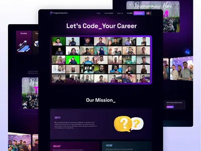 About Us Page Ui ux design for EdTech company about us design goal landing page mission story ui ui user interface ux