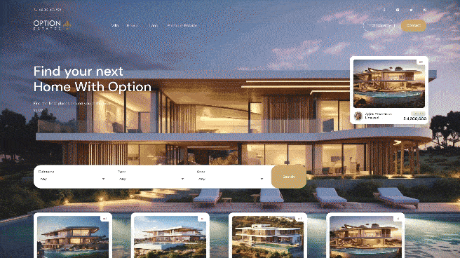 Redesign of a Real Estate Company Website 🏠 branding design marketing website