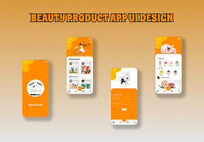 BEAUTY PRODUCT APP UI DESIGN BY FIGMA. branding graphic design ui