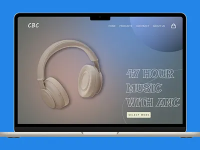 CBC SMART HEADPHONE WEBSITE UI DESIGN BY FIGMA branding graphic design ui