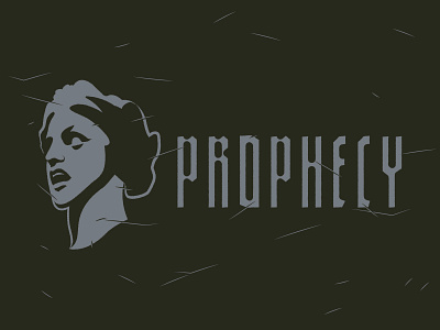 Prophecy Part III adobe illustrator brand branding bust christianity dark fear gothic graphic design horror illustration logo prophecy religion rough scared scratches typography vector woman