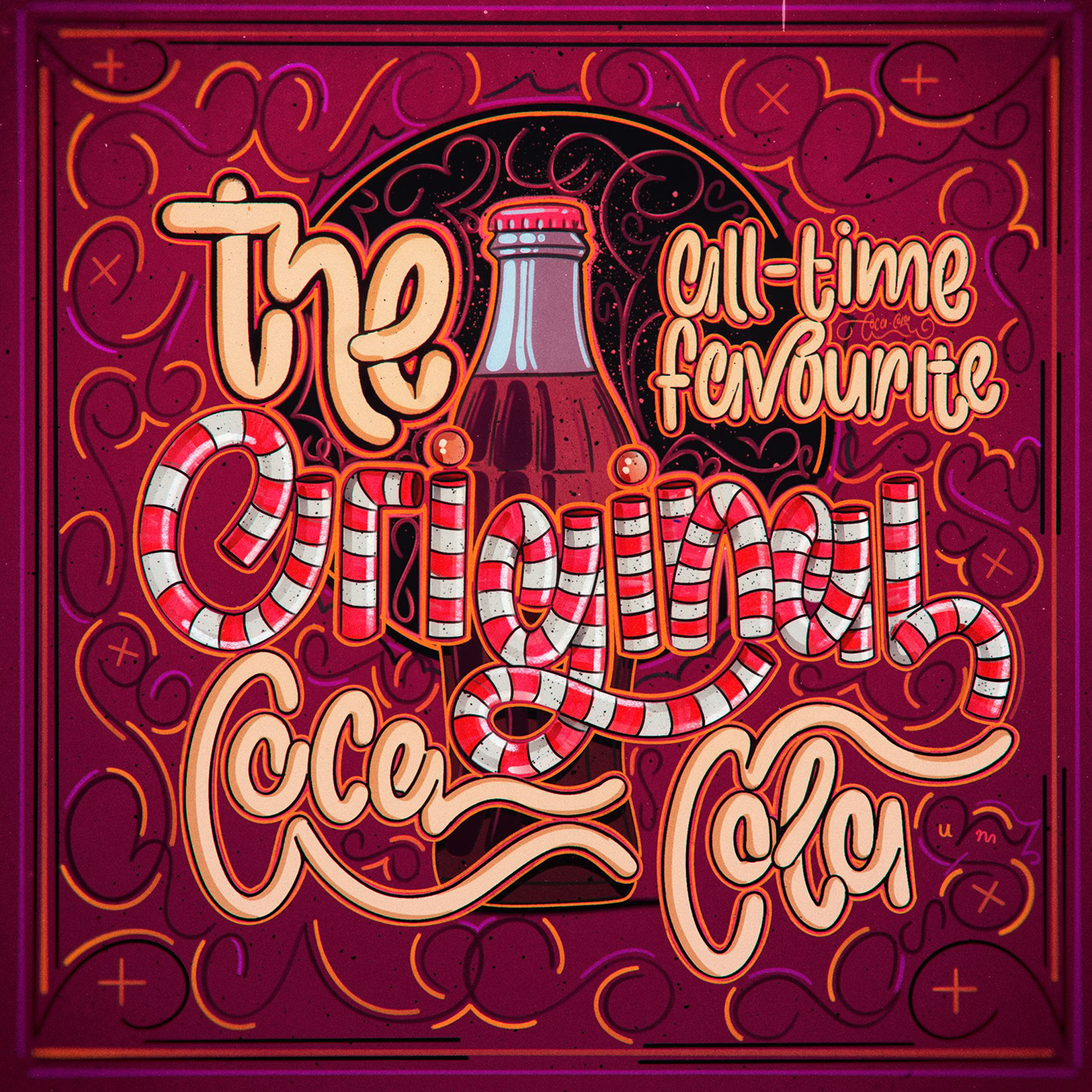 Example of Original Coca Cola | Lettering