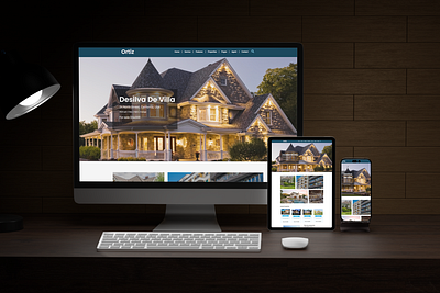 Real estate Website with Responsive design logo ui website design