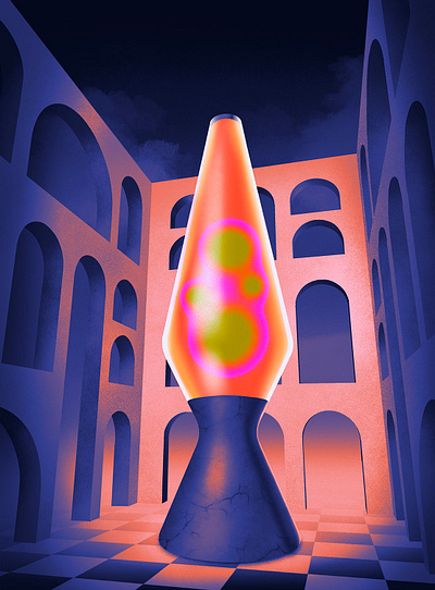 Lava lamp illustration