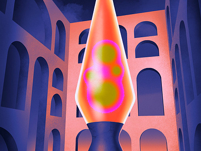 Lava lamp illustration