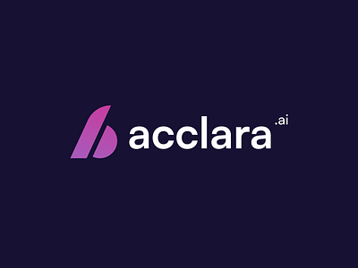 Acclara Rebrand a acclara ai brandidentity branding identitydesign logo logodesigner logomark logotype minimallogo onlogo purple violet visualidentity