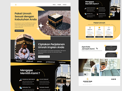 Umroh Tour and Travel Web landingpage tourtravel tourtravelweb ui uidesign webdesign
