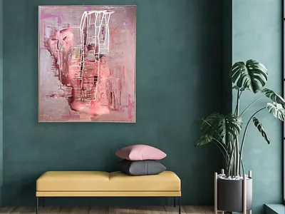 Stínadelské červánky ..., akryl na plátně, 100 x 120 cm, 2023