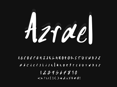 Azrael- typeface art branding design font graphic design minimal typeface