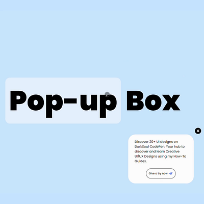 Pop Up Box animation css dark soul darksoul design html motion graphics pop up pop up box pop up design pop up ui pop up window pop ups popup popup box popup design popup overlay popup window popups ui