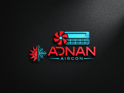 Adnan Aircon | Modern & Professional Logo Design logoinspiration