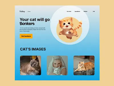 Pet care service web ui design by figma ui