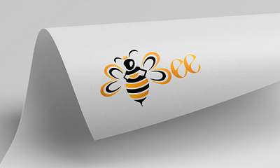 bee logo design 3d bee logo branding design graphic design illustration logo motion graphics typography ui vector