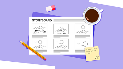 Storyboard adobeillustrator animation branding design graphic design motion graphics storyboard storyboarding