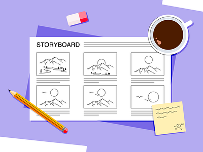 Storyboard adobeillustrator animation branding design graphic design motion graphics storyboard storyboarding