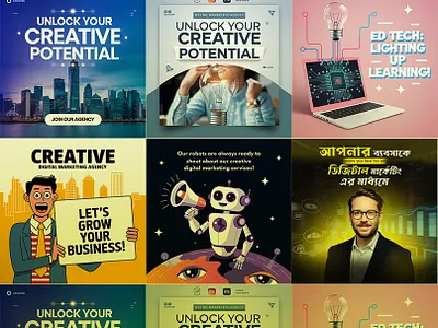 Digital marketing ads design abstract ads advertising agency banner branding creative design digital graphic design graphic designer marketing minimalism modern photoshop post simple trend