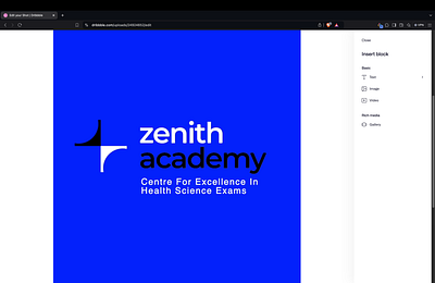 zenith academy logo animation animation graphic design motion graphics