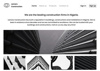 Building & Constructions app branding buildings construction design logo ui user interface ux website