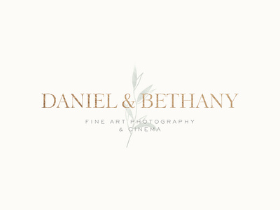 Daniel & Bethany brand branding icon logo logotype name photography wedding