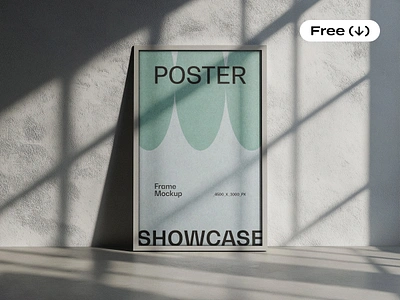 Minimalist Frame Mockup ad advertising banner download frame free freebie indoor minimalist mockup pixelbuddha poster psd shadow template vertical