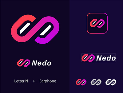 Nedo branding logo icon design abstract app icon app logo brand identity branding icon design identity modern logo n letter logo n logo nedo logo