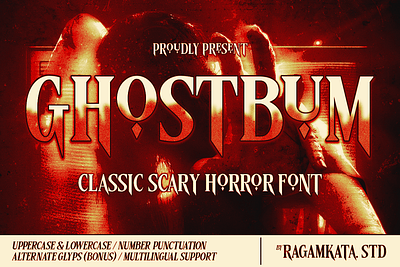 Ghostbum - Horror Font branding film font fonts halloween halloween font horror horror font modern scary scary font serif spooky spooky font