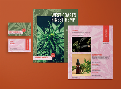 Cannabis Dispensary Brand Identity Set branding business card cannabis dispensary flower flyer hemp marijuana marketing medical