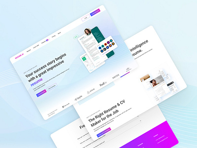 Resume Builder resume builder ui visual design