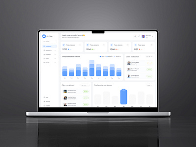 HR Management Dashboard admin dashboard analytics dashboard charts dashboard design data visual employee hr management dashboard finance dashboard hr dashboard hr software hrm payroll management dashboard products design saas hr dashboard table team member hr dashboard ui design uiux web app dashboard