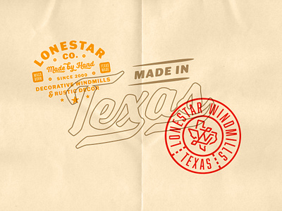 Lonestar Windmills Brand Identity americana badge design bold design brand identity branding cattle brand clean concept creative logo design illustration logo logo suite monogram patch design retro texas typography vector vintage industrial