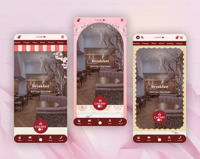 Cherry On Mobile cake cakes cherry cupcake ideas mobile pink productdesign sweets trend ui uiux ux viral