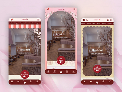 Cherry On Mobile cake cakes cherry cupcake ideas mobile pink productdesign sweets trend ui uiux ux viral