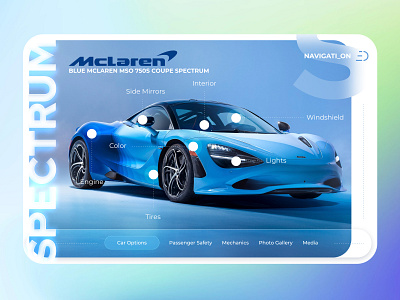 McLaren Spectrum - Concept Config ad design graphic design ui