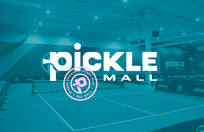 Picklemall Brand Identity arizona design bold brand identity branding clean creative environmental graphics logo design logo suite minimal monogram mural design pickleball pop colors signage simple sports graphics trending design campaign vector