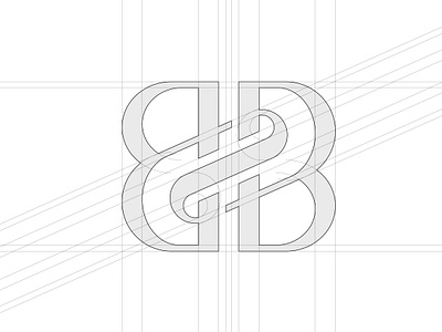 B+B Monogram For sale brandidentity branding design graphic design logo monogram typography